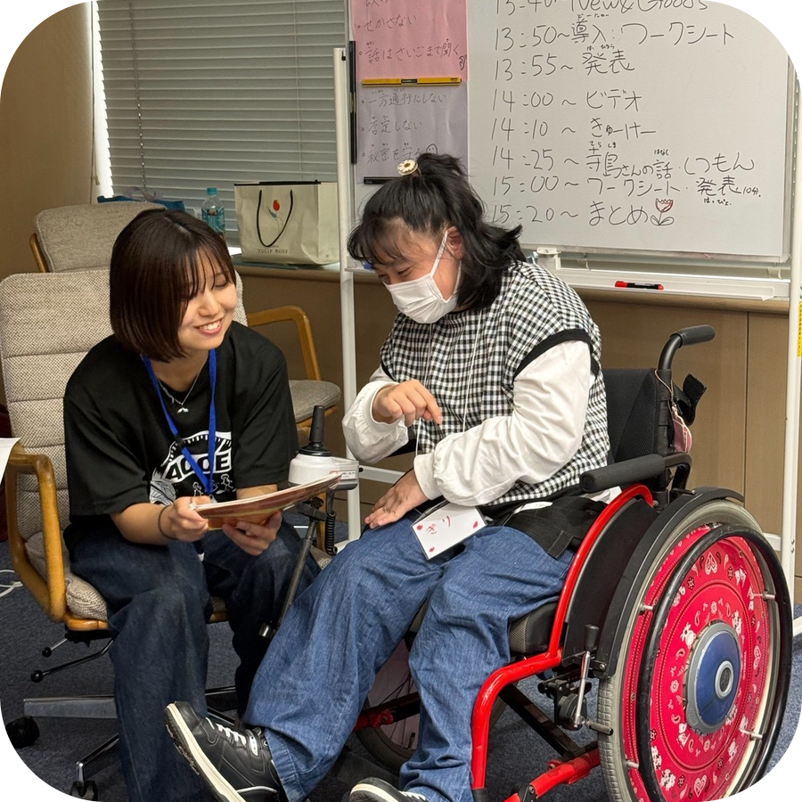 支援の内容について話し合うAVANT LIFEのメンバー